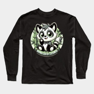 Bamboozled by Cuteness - Adorable Panda Design Long Sleeve T-Shirt